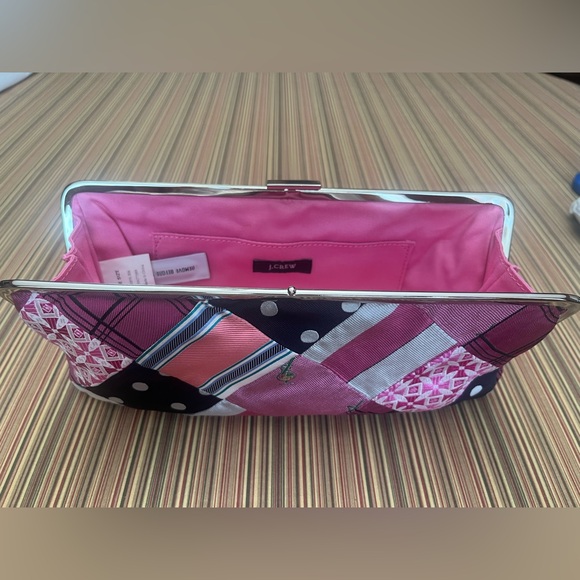 NWT J.Crew Mixed Patchwork Clutch - Picture 2 of 4